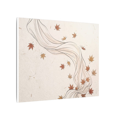 Japandi Silk Drape in Dawn | Minimal Line Canvas Art