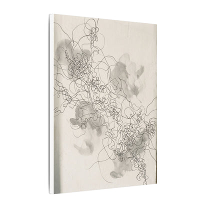 Shadow Play Spring Canvas Art | Dark Japandi Sophisticated Design
