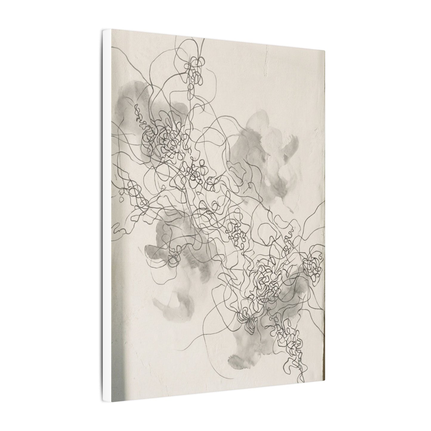 Summer Shadow Play Minimal Line Canvas Art | Earthy Decor