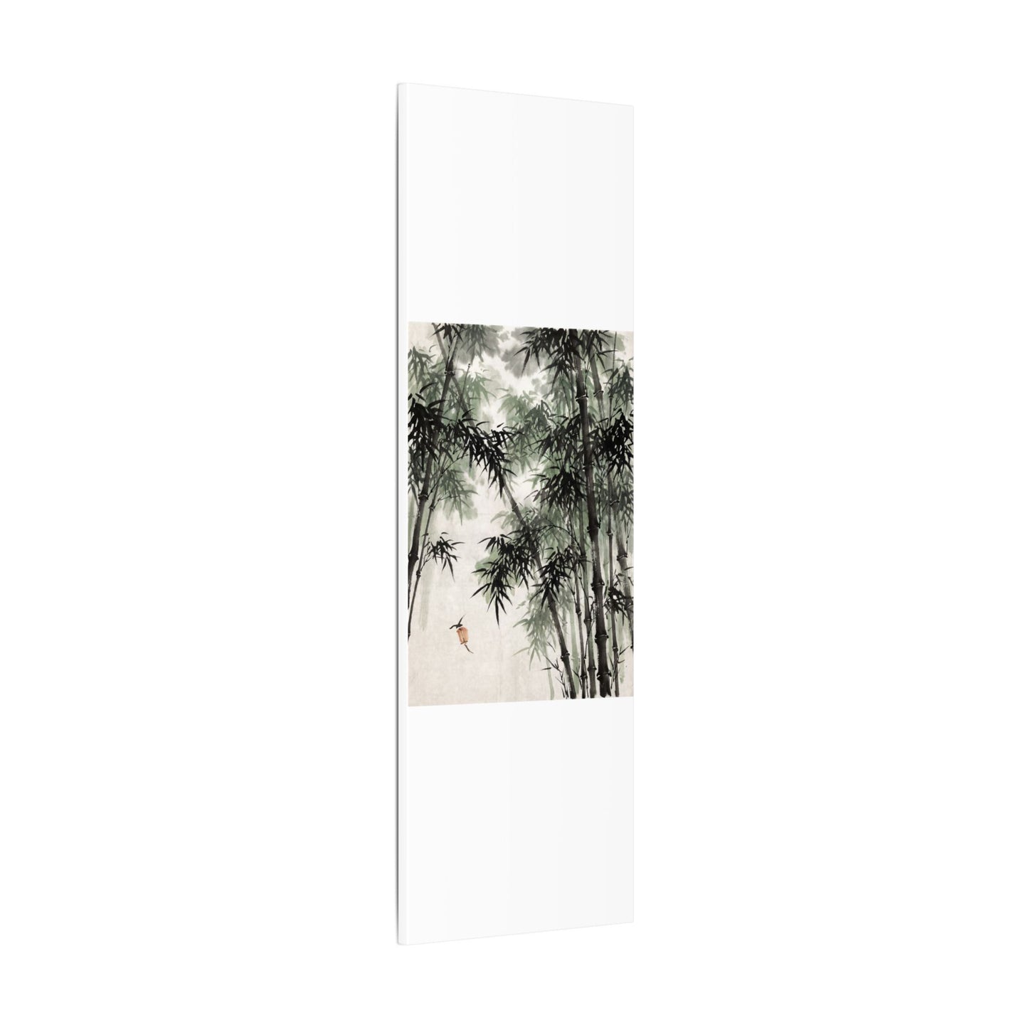 Zen Bamboo Grove in Overcast | Sumi E Canvas Art