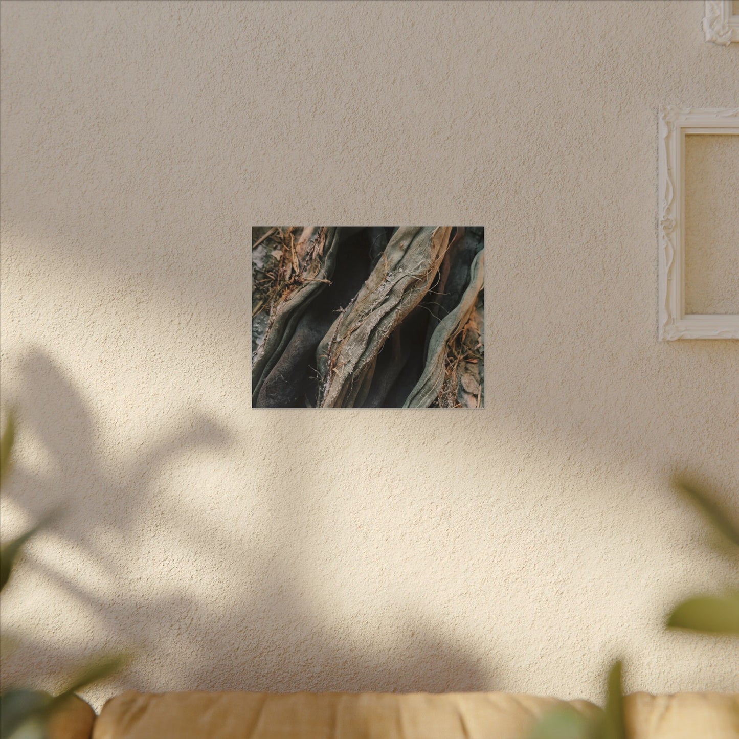 Silk Drape Winter Canvas Art | Japandi Cozy Design