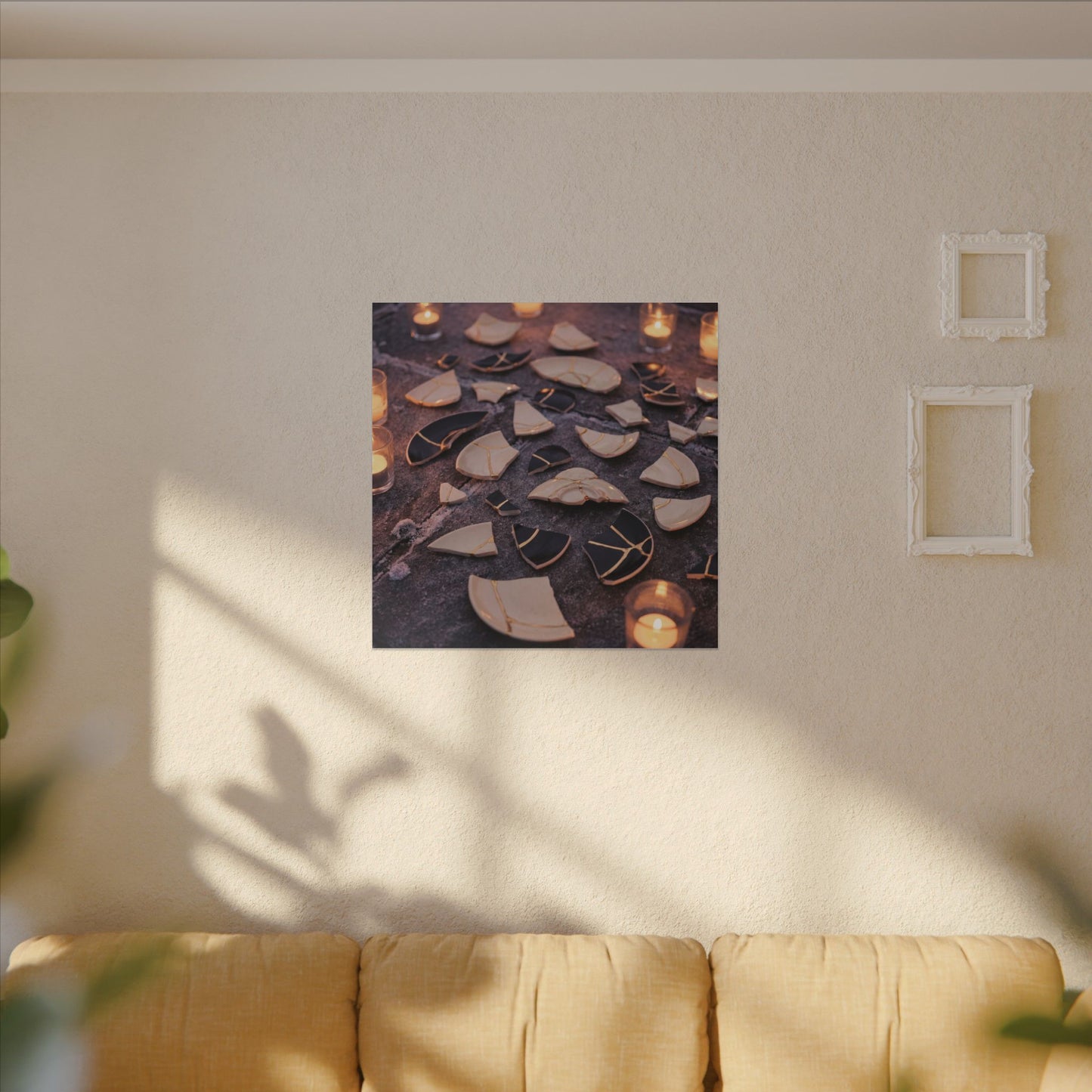 Winter Broken Pottery Broken Beauty Canvas Art | Beautiful Decor