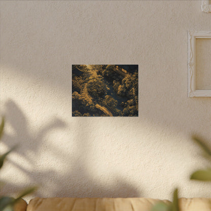 Contemplative Moonlit Garden Canvas Art - Ukiyo E Inspired Zen