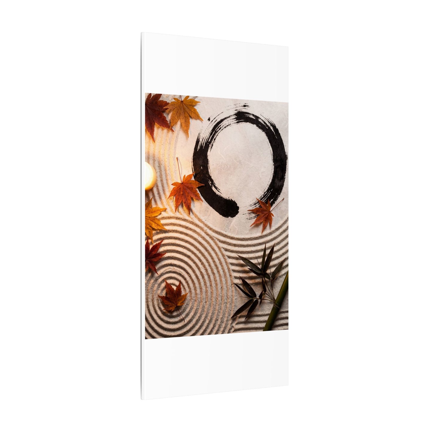 Tranquil Rock Garden Canvas Art - Enso Zen