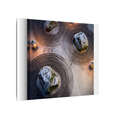 Candlelight Rock Garden Canvas Art - Japandi Ma