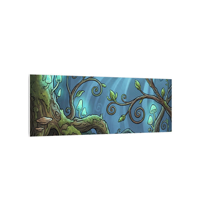 Spring Tea Ceremony Forest Whimsy Canvas Art | Cozy Decor