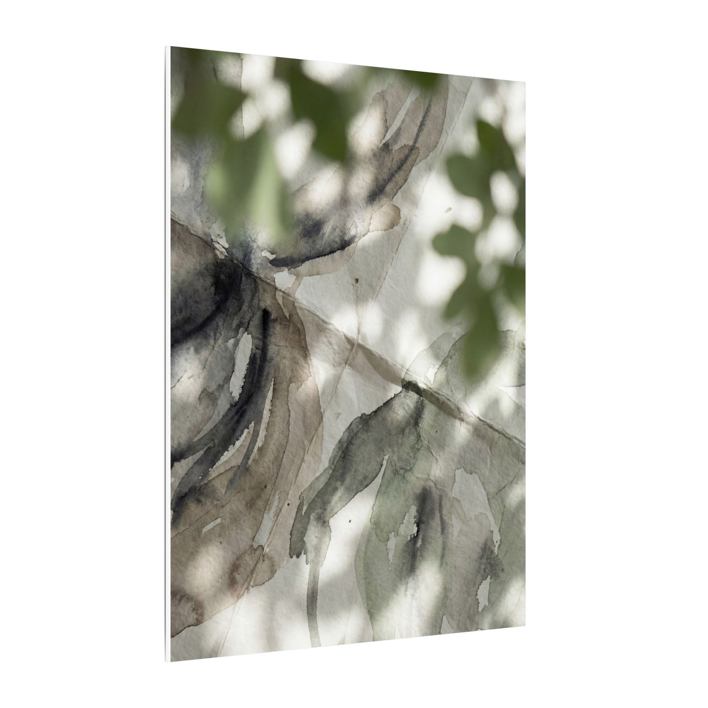 Spring Paper Fold Watercolor Canvas Art | Warm Decor