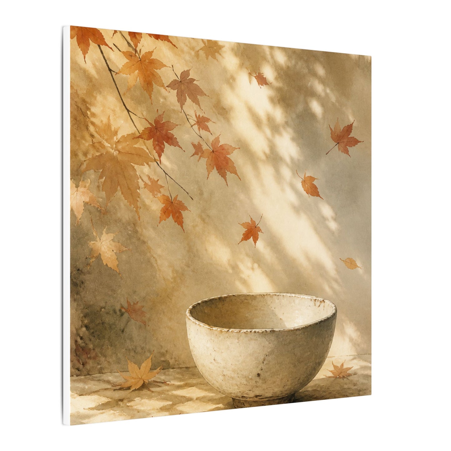 Japandi Ceramic Bowl in Dappled | Watercolor Canvas Art