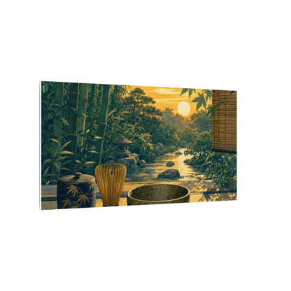 Ma Tea Ceremony Canvas Art - Zen Ukiyo E Inspired