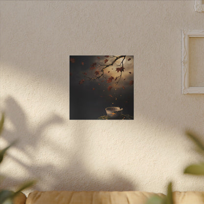 Moonlit Garden Gold Repair Canvas Art | Beautiful Kintsugi Art