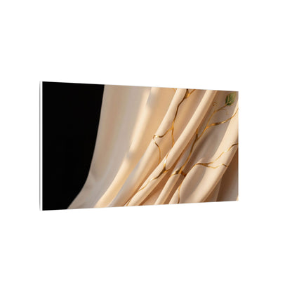 Golden Hour Silk Drape Canvas Art - Kintsugi Fukinsei