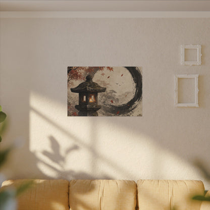 Ma Stone Lantern Canvas Art - Zen Enso