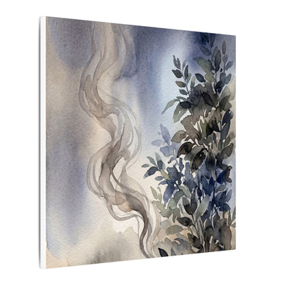 Incense Smoke Summer Canvas Art | Japandi Cozy Design