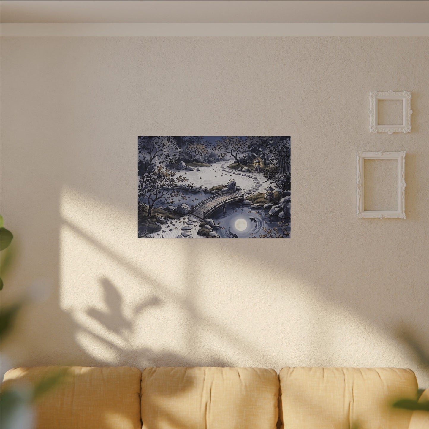 Torii Gate Enso Canvas Art | Contemplative Zen Art