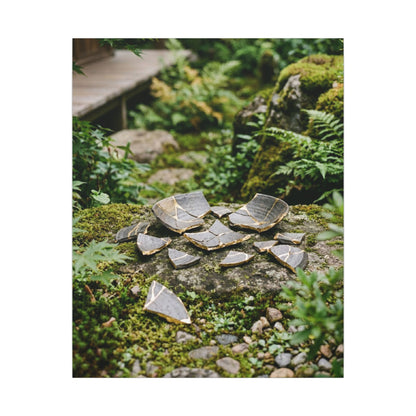Summer Broken Pottery Gold Repair Canvas Art | Resilient Decor