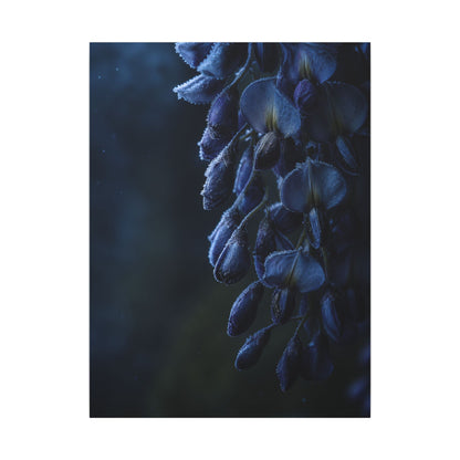 Winter Wisteria Shadow Zen Canvas Art | Atmospheric Decor