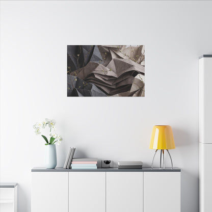 Neutral Paper Fold Canvas Art - Texture Japandi