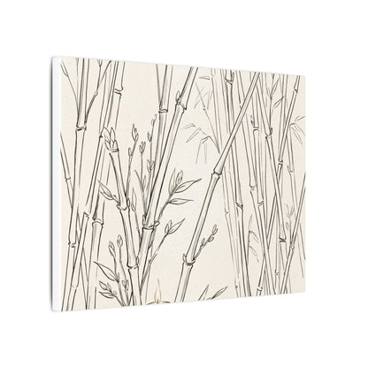 Candlelight Bamboo Grove Canvas Art - Japandi Fukinsei