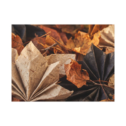 Paper Fold Texture Canvas Art | Elegant Japandi Art