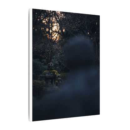 Spring Stone Lantern Moody Minimal Canvas Art | Bold Decor