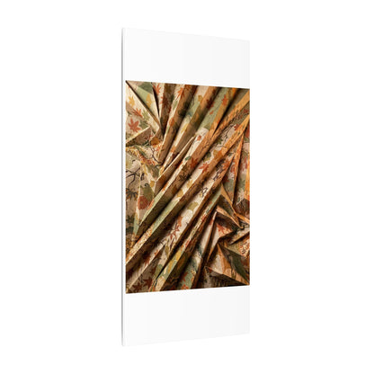 Paper Fold Autumn Canvas Art | Japandi Earthy Design