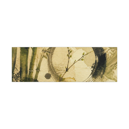 Ink Brushstroke Sumi E Canvas Art | Calm Zen Art