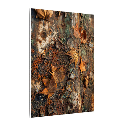 Rust Patina Canvas Art | Autumn Japandi Texture Art
