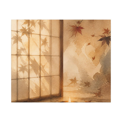 Candlelight Shoji Screen Canvas Art - Japandi Ma