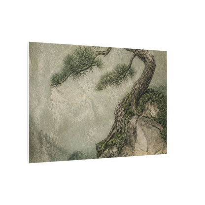 Fukinsei Pine Tree Canvas Art - Japandi Texture