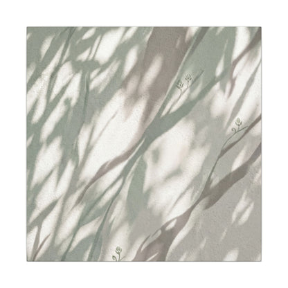 Japandi Shadow Play in Dappled | Japanese Pattern Canvas Art