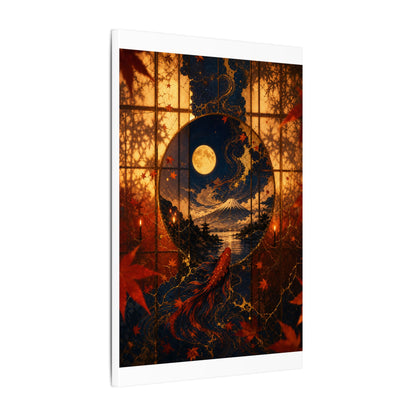 Beautiful Shoji Screen Canvas Art - Gold Vein Kintsugi