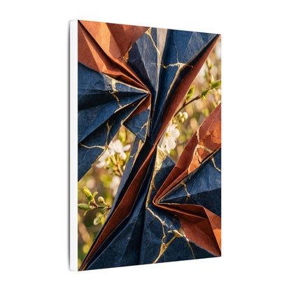 Golden Hour Paper Fold Canvas Art - Kintsugi Ma