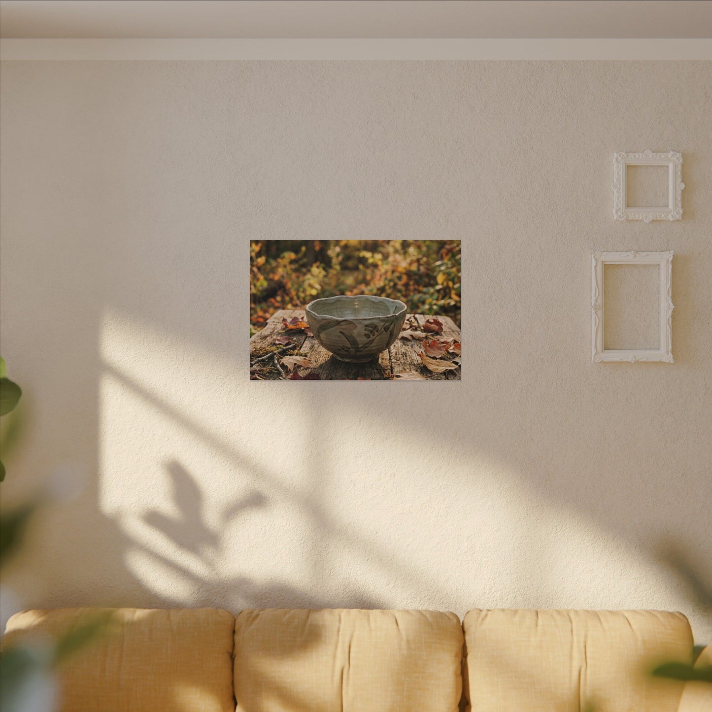Spring Rock Garden Moody Minimal Canvas Art | Luxurious Decor