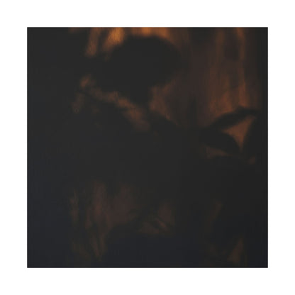 Shadow Play Summer Canvas Art | Dark Japandi Sophisticated Design