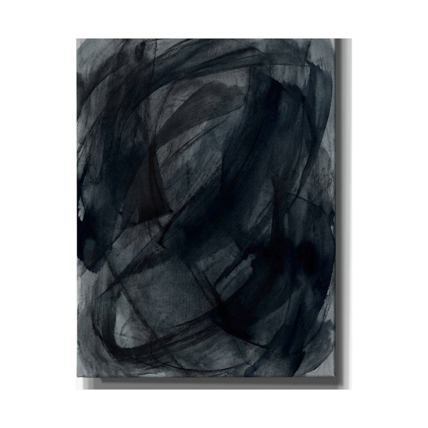 Deep Tones Dark Japandi Charcoal Wall Art Print