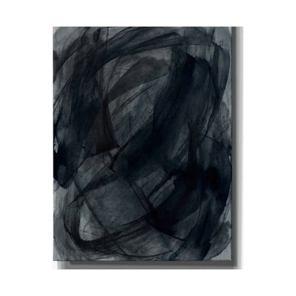 Deep Tones Dark Japandi Charcoal Wall Art Print