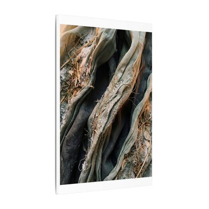 Silk Drape Winter Canvas Art | Japandi Cozy Design