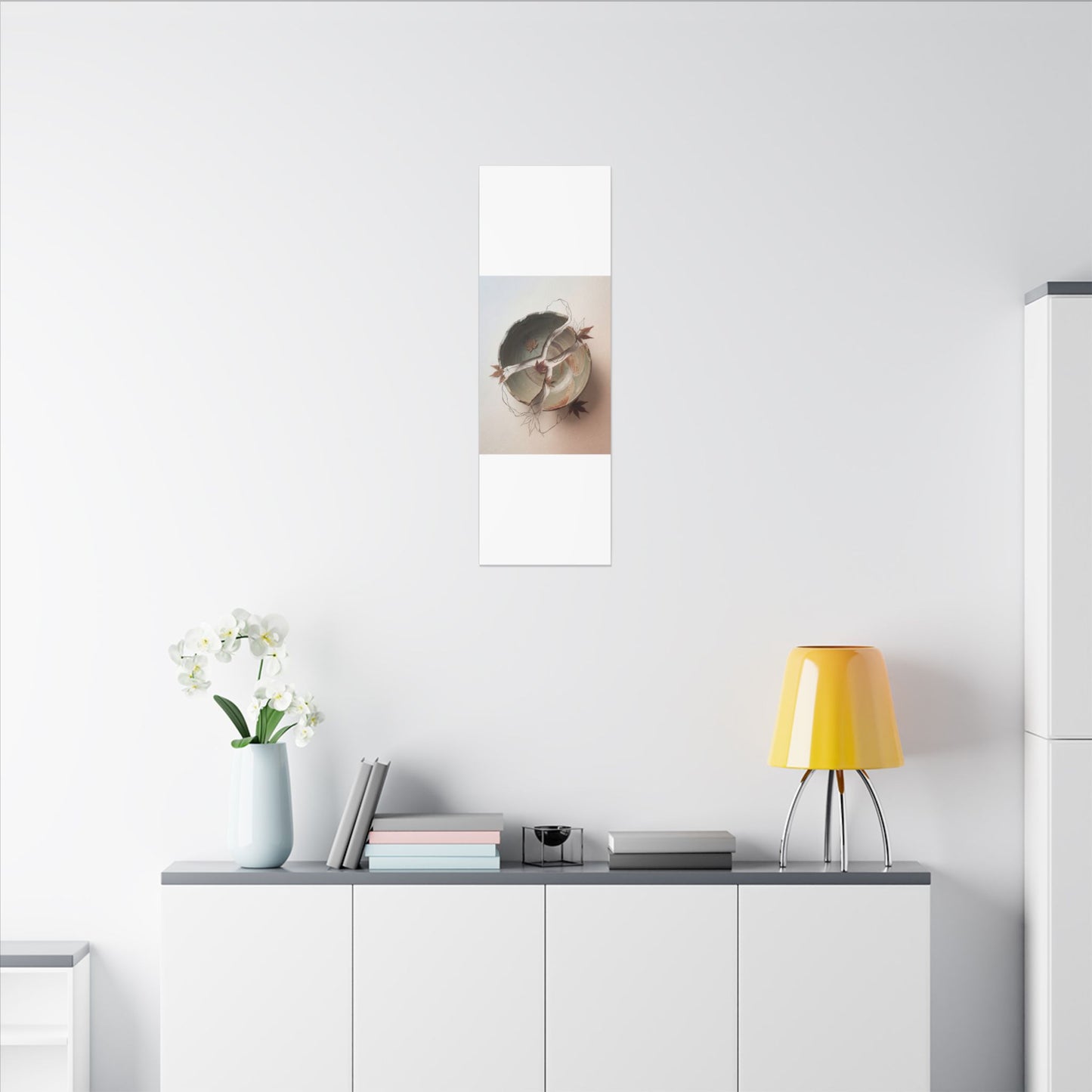 Dawn Ceramic Bowl Canvas Art - Japandi Fukinsei