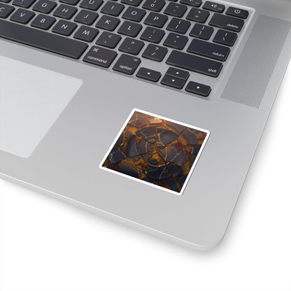 Seijaku Cracked Earth Sticker - Kintsugi Gold Repair