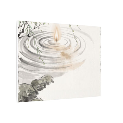 Water Ripple Sumi E Canvas Art | Tranquil Zen Art