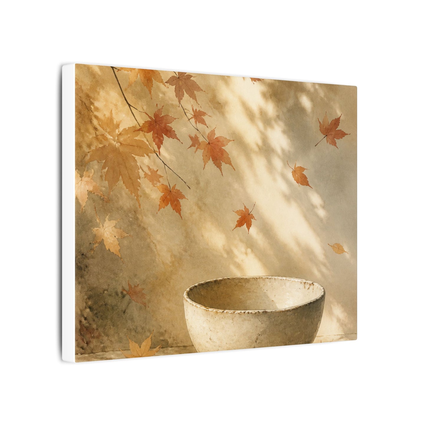 Japandi Ceramic Bowl in Dappled | Watercolor Canvas Art
