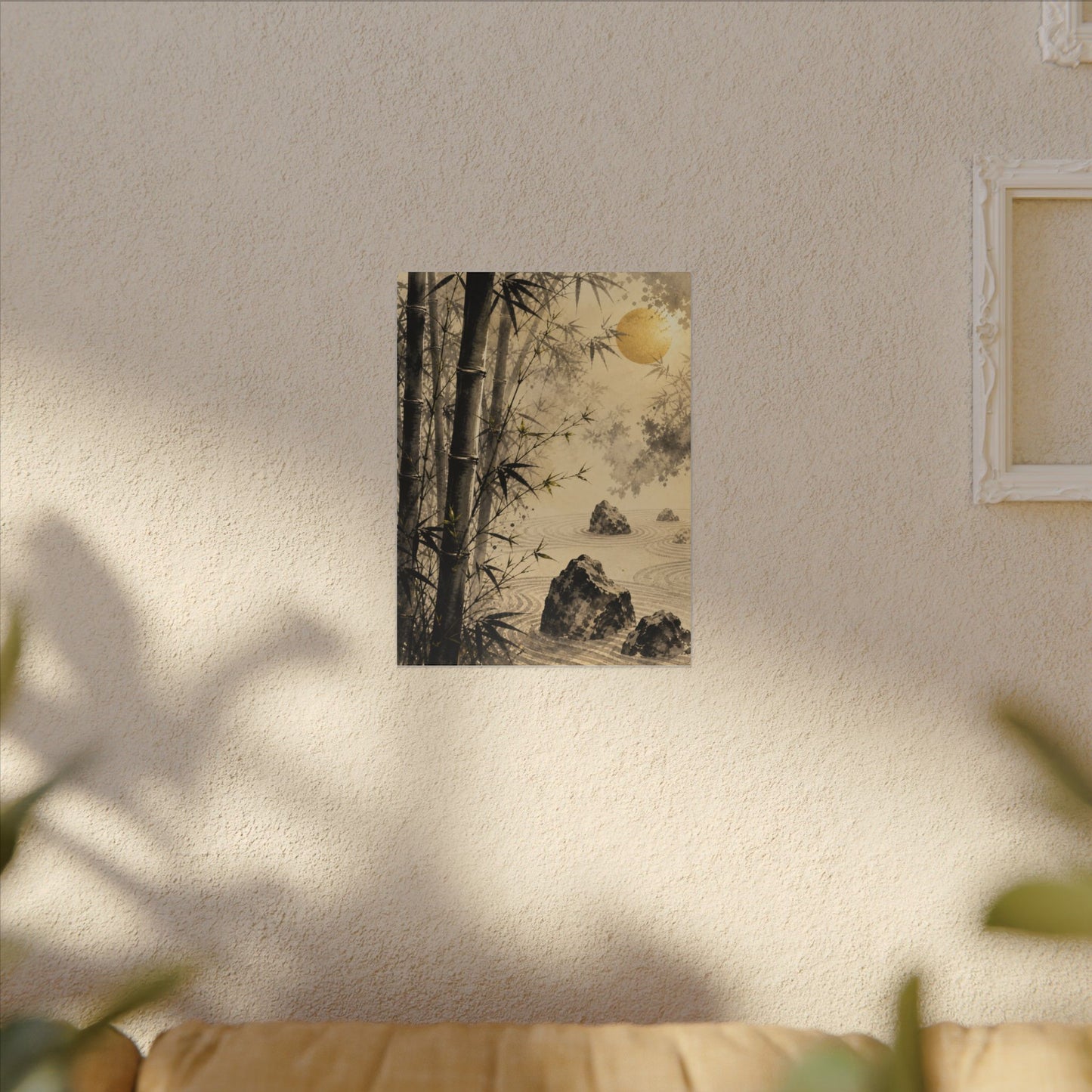 Peaceful Bamboo Grove Canvas Art - Karesansui Zen