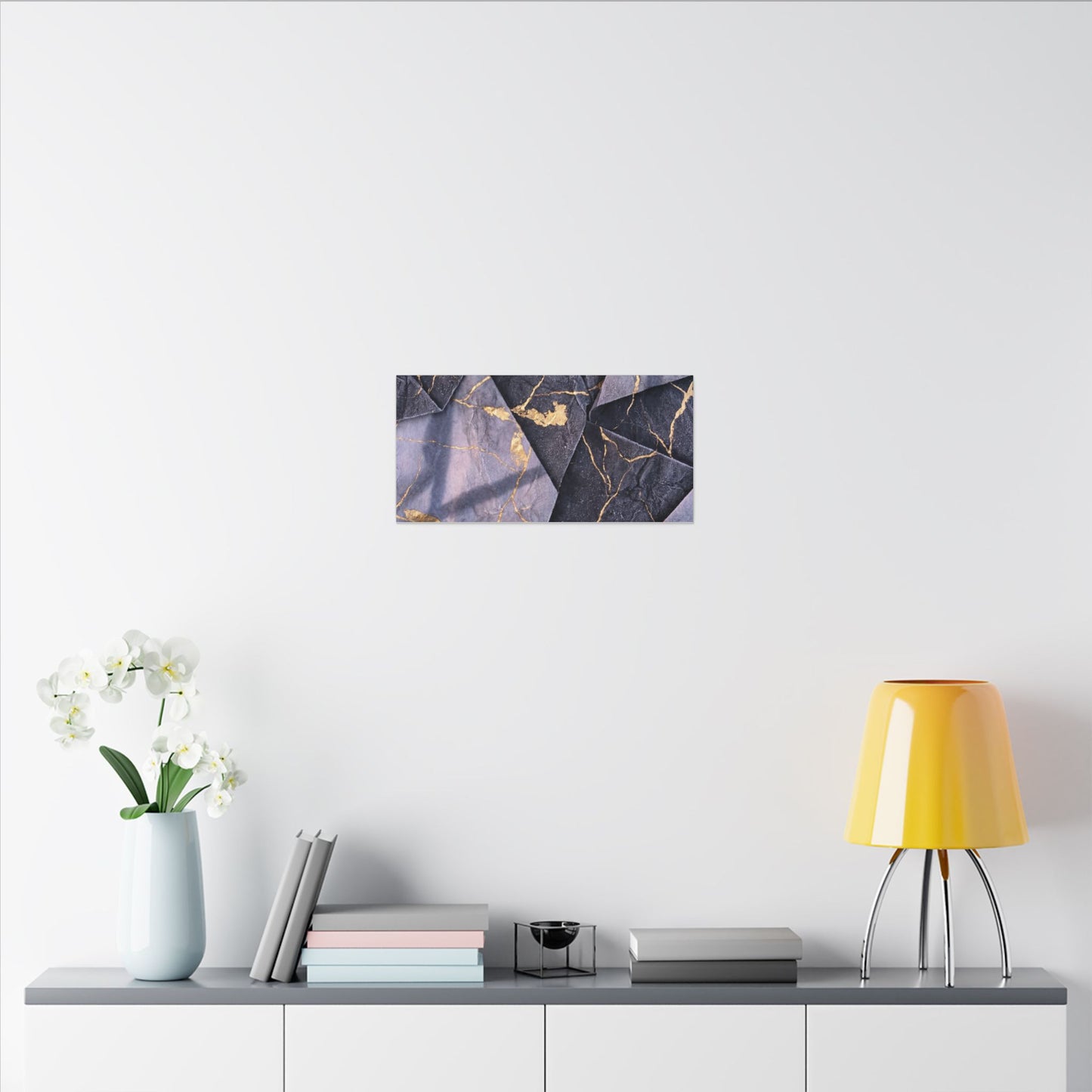 Seijaku Paper Fold Canvas Art - Kintsugi Gold Vein