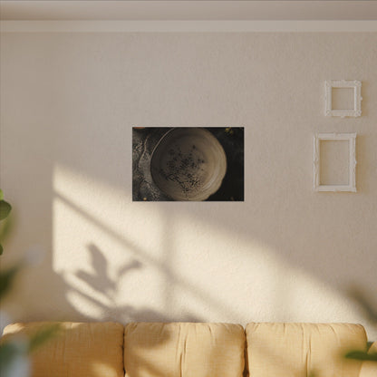 Ceramic Bowl Spring Canvas Art | Japandi Earthy Design