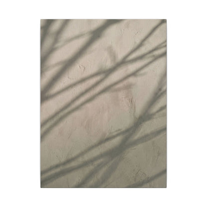Shadow Play Japanese Pattern Canvas Art | Warm Japandi Art