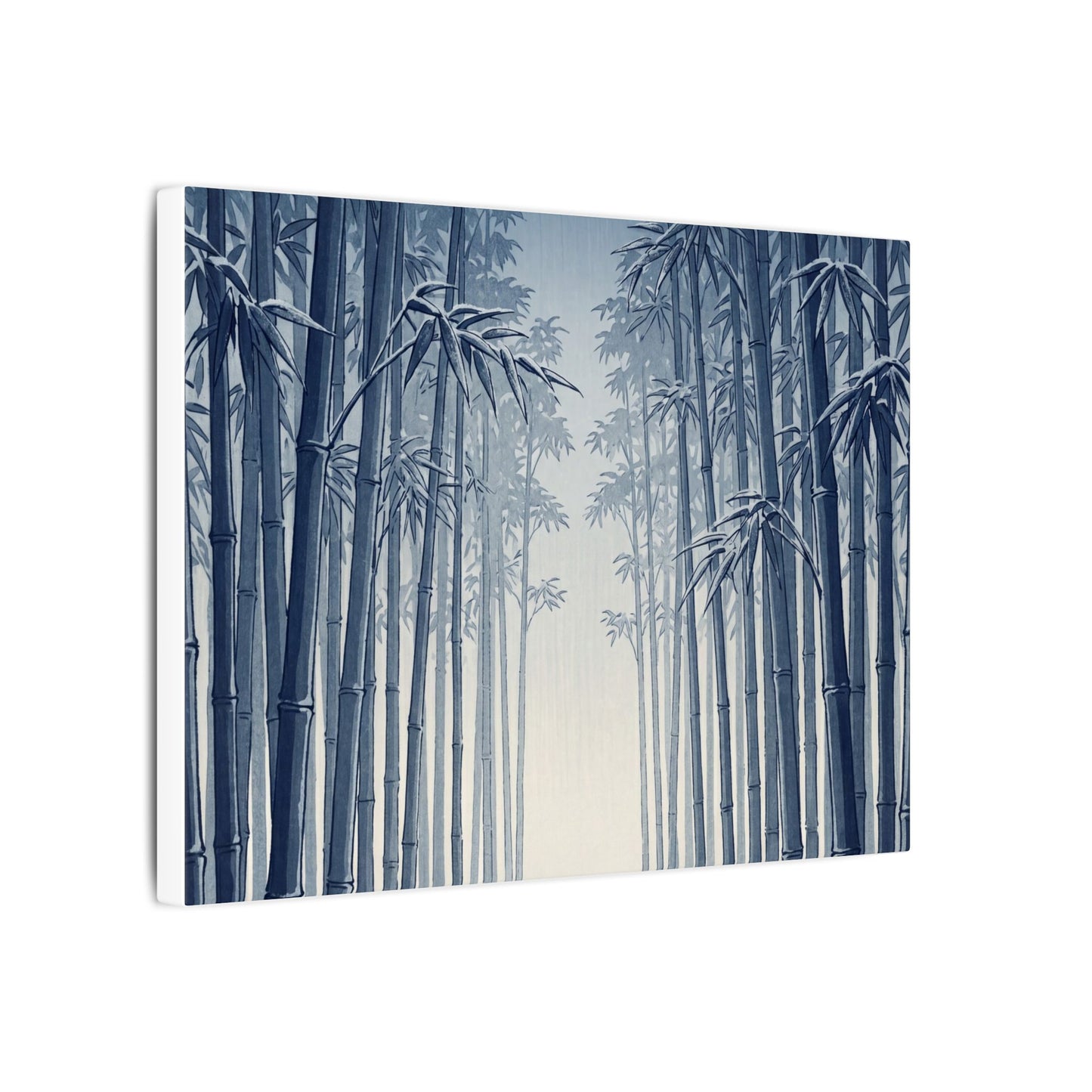Bamboo Grove Canvas Art | Winter Zen Ukiyo E Inspired Art
