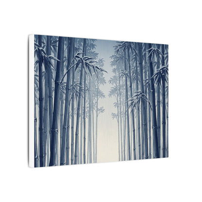 Bamboo Grove Canvas Art | Winter Zen Ukiyo E Inspired Art
