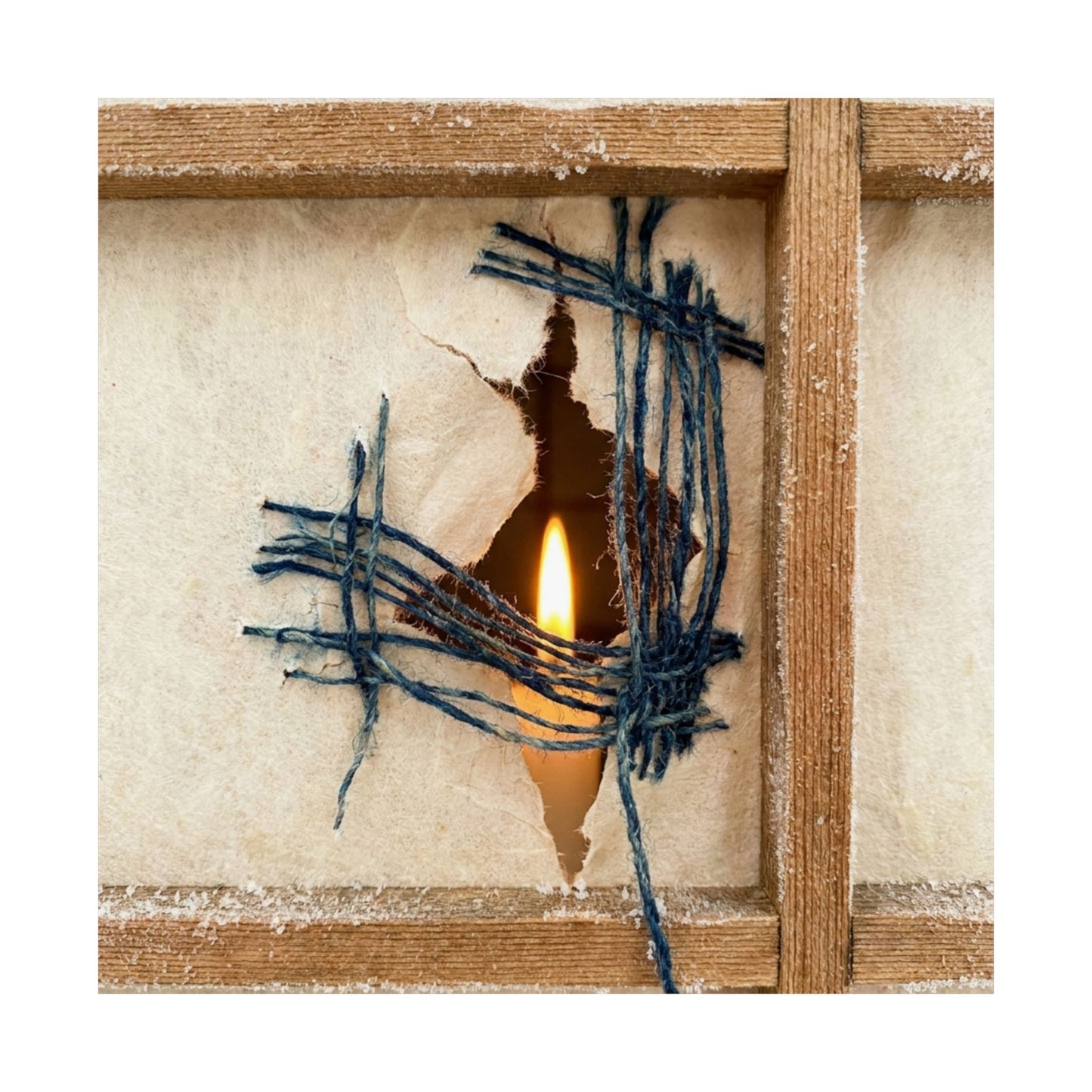 Candlelight Shoji Screen Wall Art Print - Kintsugi Kanso