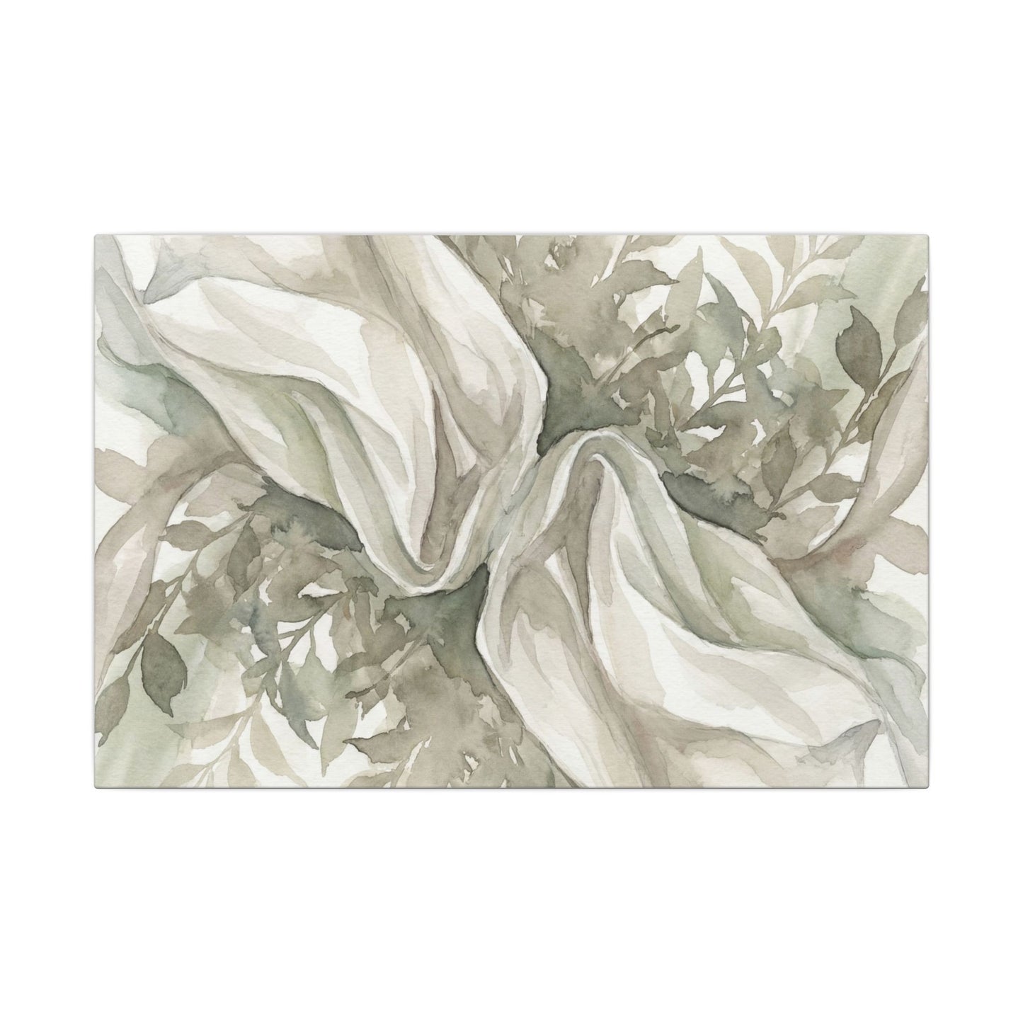Summer Silk Drape Watercolor Canvas Art | Cozy Decor