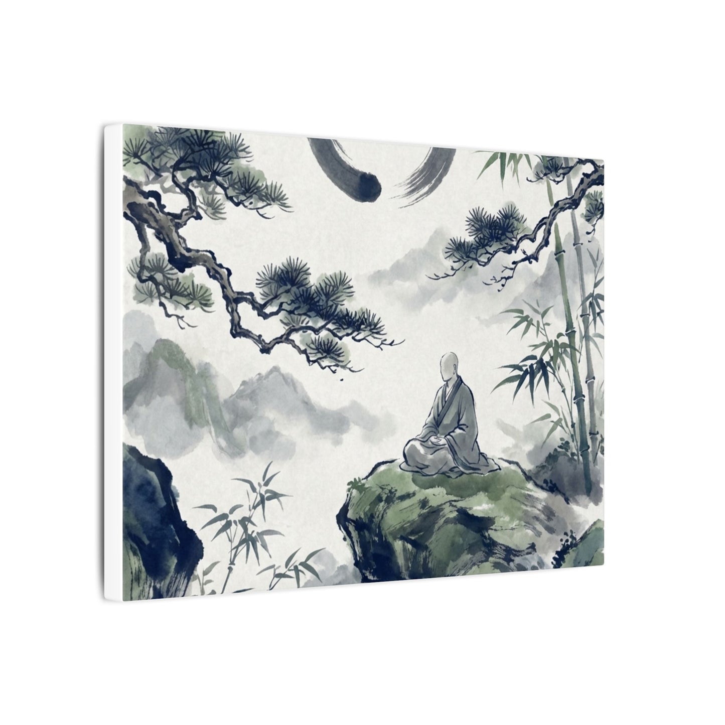 Zen Sumi-e Canvas Art